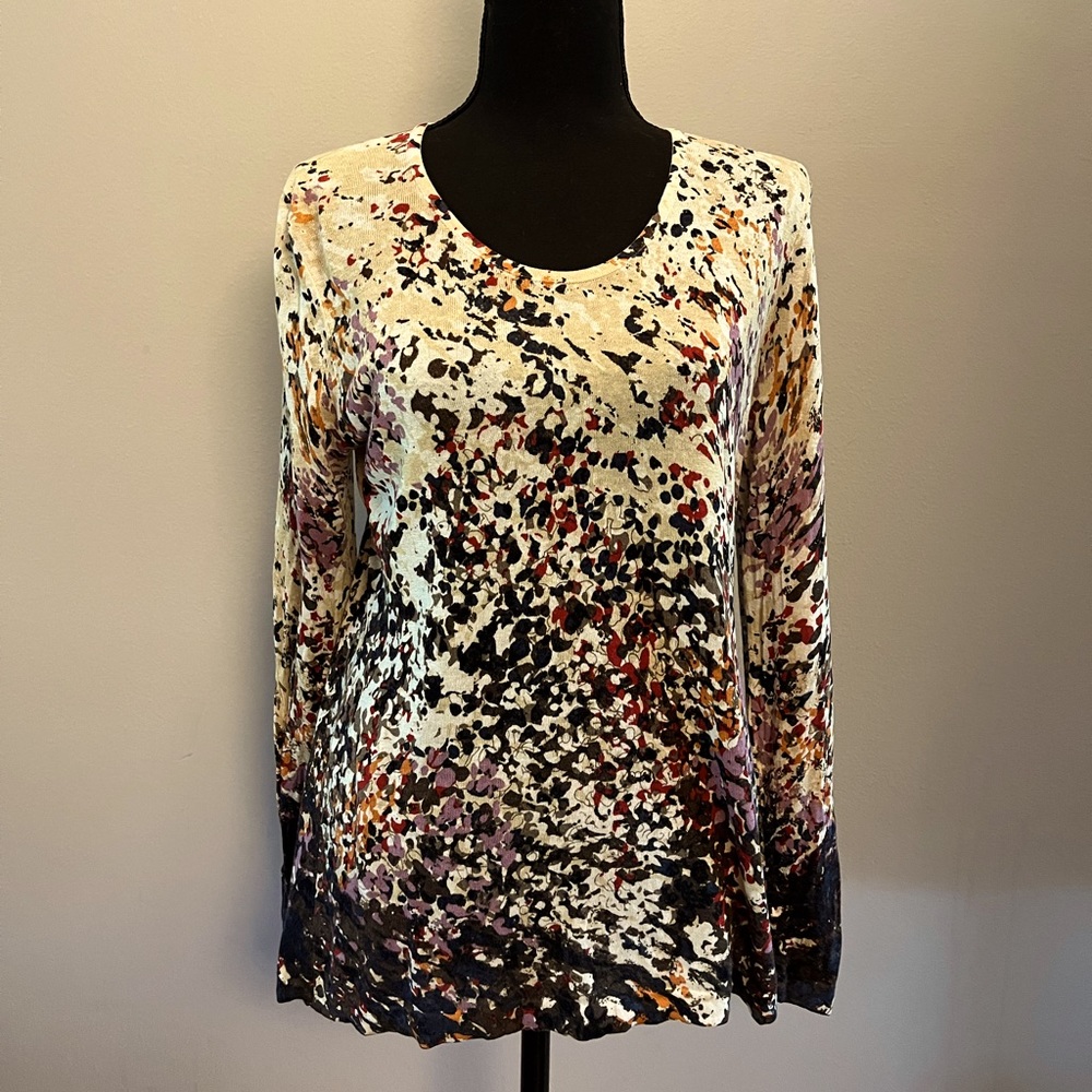 NIC+ZOE Sweater Size L in Shades of Tan and Black